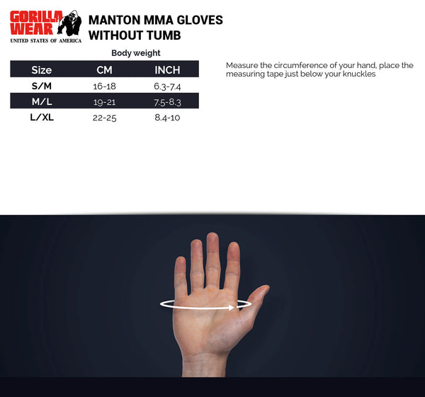 Gorilla Wear Manton MMA Gloves (med tumme)