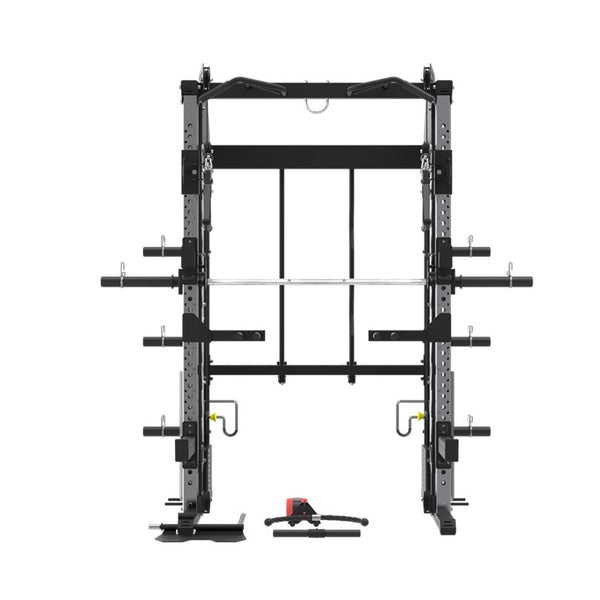 Kan användas som half rack med fri skivstång